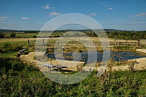 Pond and Pulborough Brooks landscape