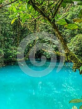 Pond in Rio Celeste National Park in Costa Rica