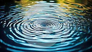 pond ripples in water