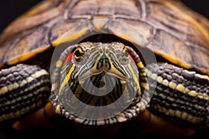 Pond slider on the white background