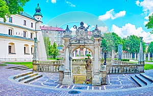 The pond of St Stanislaus in Krakow, Poland