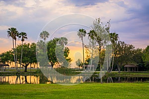 Pond Sunset