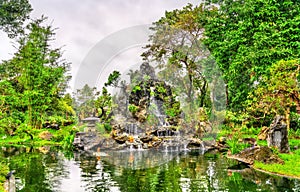 Pond at Thien Mu Pagoda in Hue, Vietnam