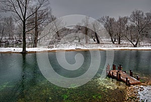 Pond in the town of Chekhov photo