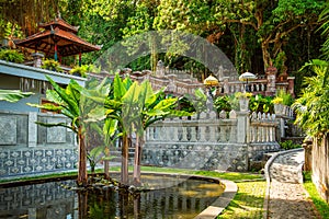 Pond in Water Palace of Tirta Gangga in East Bali