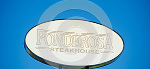 Ponderosa Steakhouse Sign, Kissimmee, Florida