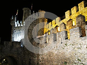 Ponferrada by night photo