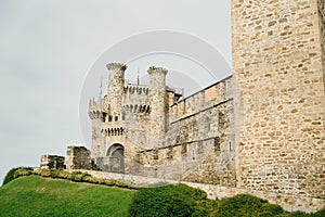 Ponferrada, Spain - nov, 2021 The Castillo de los Templarios in the Way of St James