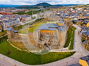 Ponferrada with Templar castle photo