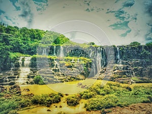 Pongour Waterfall in Dalat, Vietnam