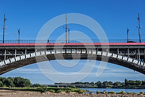 Poniatowski bridge in Warsaw, Poland