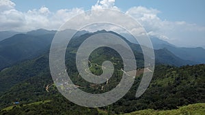 Ponmudi hill station, major tourist attraction in Thiruvananthapuram, Kerala, part of western ghat, landscape view