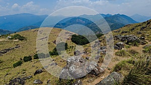 Ponmudi hill station, western ghats mountain range, Thiruvananthapuram, Kerala, landscape view