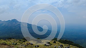 Ponmudi hill station, western ghats mountain range, Thiruvananthapuram, Kerala, landscape view