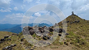 Ponmudi hill station, western ghats mountain range, Thiruvananthapuram, Kerala, landscape view