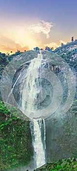 Ponot Waterfall in Toba, Sumatra Utara