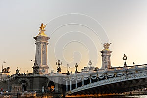 Pont Alexandre III bridge in Paris
