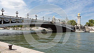 Famous Pont Bridge Alexandre III, Paris, France photo