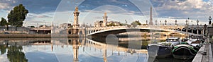 Pont Alexandre III and Eiffel Tower, Paris