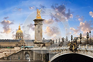 Pont Alexandre III and Les Invalide