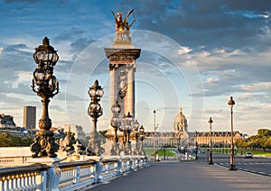 Pont Alexandre III, Paris, France photo