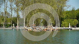 Pont of Apollo in Versailles gardens. France