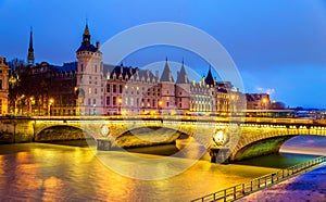 The Pont au Change and the Conciergerie in Paris