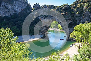 The Pont d`Arc in France