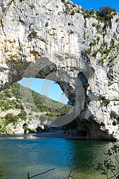 The Pont d`Arc in France