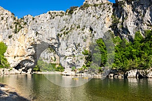 The Pont d`Arc in France