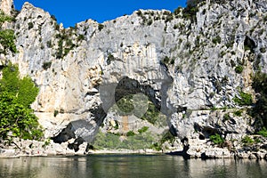 The Pont d`Arc in France