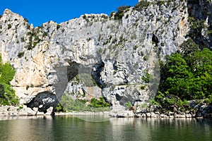 The Pont d`Arc in France