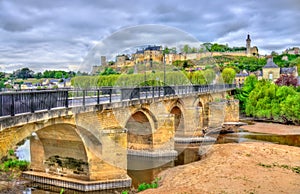 Pont de Chinon, a bridge across the Vienne in Chinon, France photo