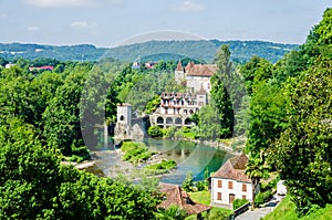 Pont de la Legende on the Gave d'Oloron