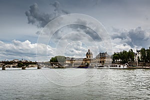 Pont des Arts Bridge and French Institute, Paris