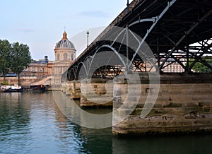 Pont Des Arts Bridge & Institut de France Building, Paris France