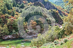 The Pont du Diable or Devil Bridge is a Roman bridge that spans the river Ardeche