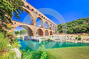 Pont du Gard, Provence in France photo