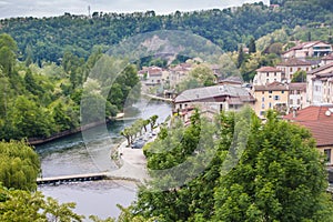 Pont-En-Royans, a charming picturesque medieval village in the Vercors national park,