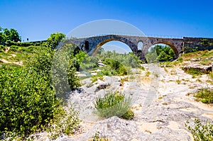 Pont Julien, a roman bridge in Provence