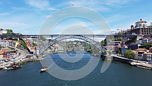 The Pont Luis Ier in the city center of Porto built by Eiffel