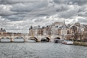 Pont Neuf and ile de la Cite in Paris