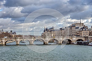 Pont Neuf and ile de la Cite in Paris