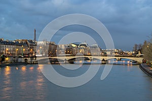 Pont au Change bridge and La Conciergerie Paris, France