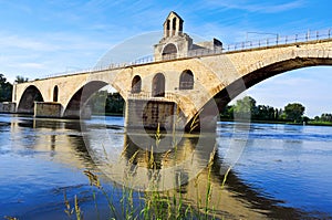 Pont Saint-Benezet bridge in Avignon, France