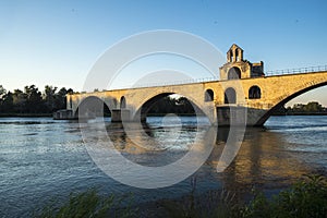 Pont Saint Benezet known as the Pont d`Avignon