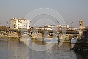 Pont Saint Esprit Bridge, River Adour; Bayonne
