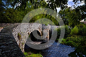 Pont Tordu crooked bridge at Le Puy en Velay, France