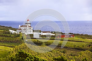 Ponta da Ferrarias lighthouse, Sao Miguel island, Azores, Portugal