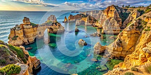 Ponta da Piedade in Algrave Portugal Creative AI photo